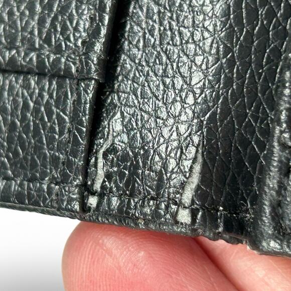 Stone Mountain Tooled Leather Wallet Paisley Checkbook Floral Embossed Clutch - Picture 8 of 8